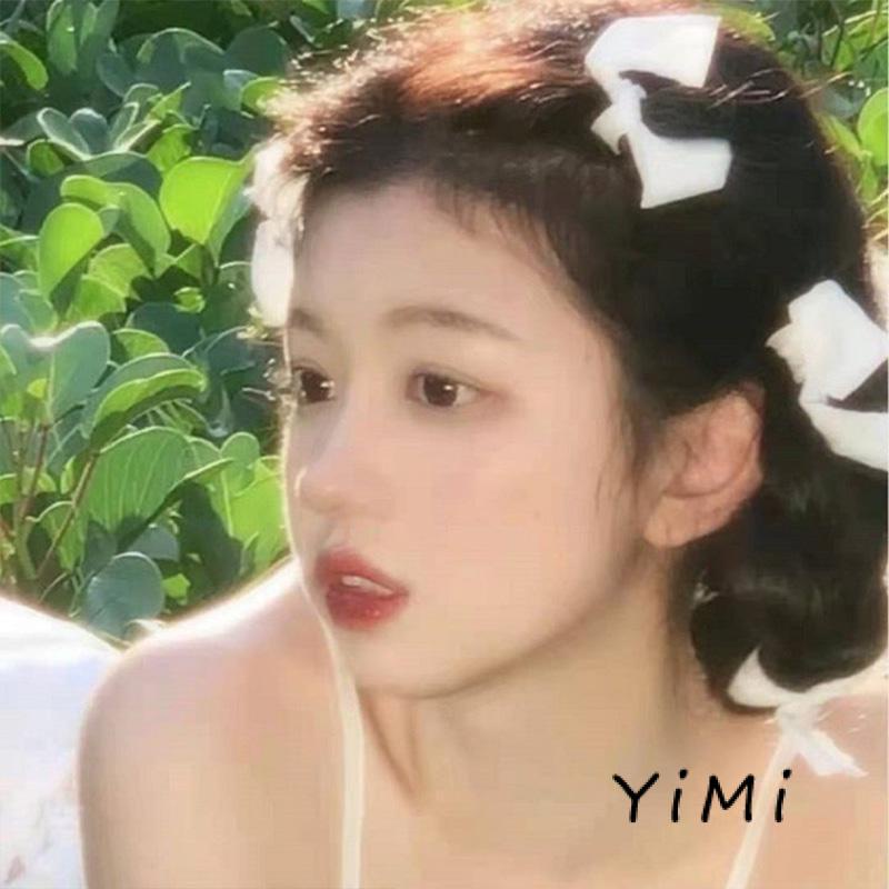 Kẹp tóc vải trang trí hình nơ dễ thương phong cách lolita Hàn Quốc nữ tính