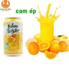 Combo 3 Lon Nước Cam Ép Twister 320ml