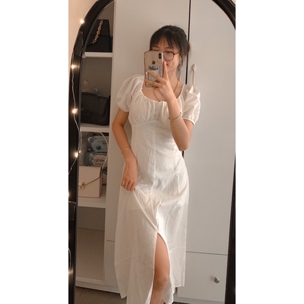 VÁY TRỄ VAI shopeelive