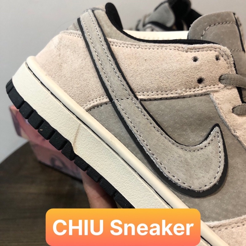 Giày sneaker nam nữ Sb Dunk low Otomo xám da lộn phiên bản cao cấp giày Sb Dunk cổ thấp xám da lộn