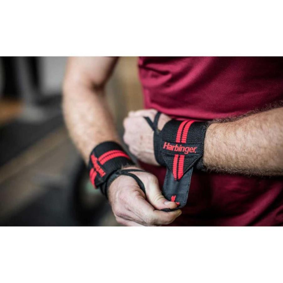 [GIÁ TỐT NHẤT] [Freeship] Phụ Kiện Thể Thao Gym Quấn cổ Tay bảo vệ cổ tay HARBINGER RED LINE WRIST WRAPS 443 TPBS