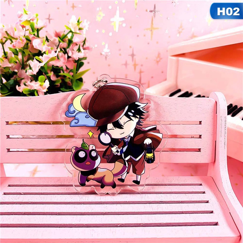 Tmdbyx Móc khóa nhựa acrylic trong suốt họa tiết chú cún cưng xinh xắn