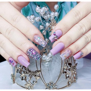 Móng tay giả Nail thiết kế Nailbox bộ 24móng