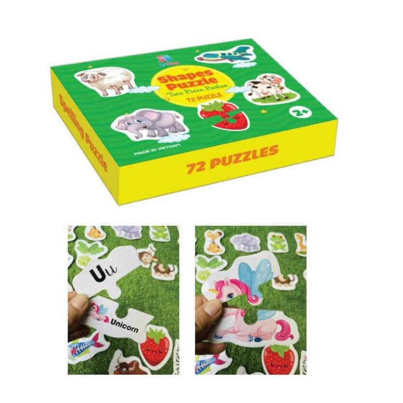 Bộ Đồ Chơi Ghép Hình 2 Mảnh Tư Duy 72 Miếng Puzzle