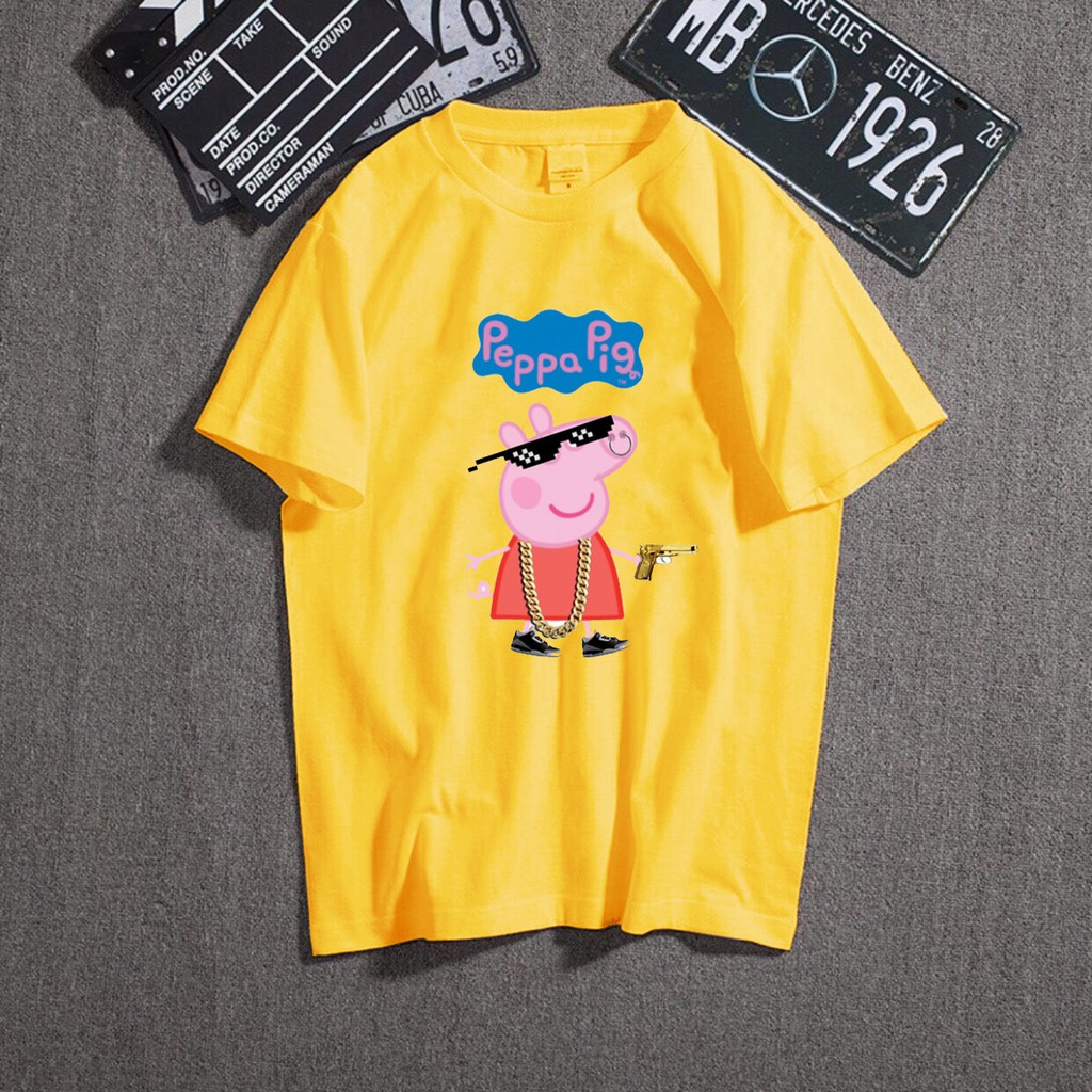 CT09-010819 ÁO THUN HEO HỒNG PEPPA PIG THUGLIFE