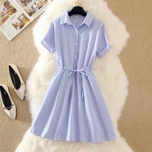 Đầm xòe cổ sơ mi xinh đẹp | BigBuy360 - bigbuy360.vn