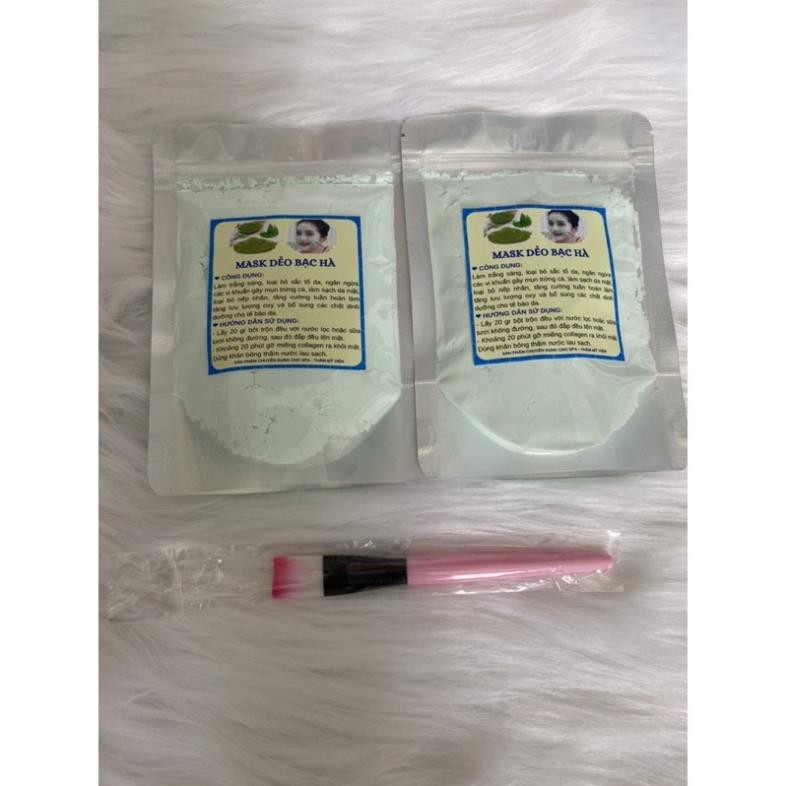 (Tặng cọ đắp mặt) Combo Mặt Nạ Bạc Hà + Sữa non kích trắng da con bò, ủ trắng da | BigBuy360 - bigbuy360.vn