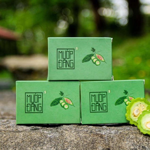 Xà phòng mướp đắng chiết xuât thiên nhiên, xà bông sinh dược diệt khuẩn, sáng da, giải độc tố