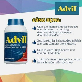 Ádvil 300 viên - Hàng Mỹ