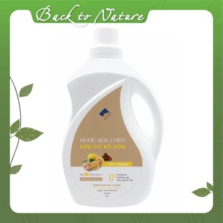 Nước Rửa Chén Bồ Hòn Hữu Cơ ECOCARE 4 lít -Sạch dầu mỡ,tinh dầu khử mùi,tiết kiệm 30% nước