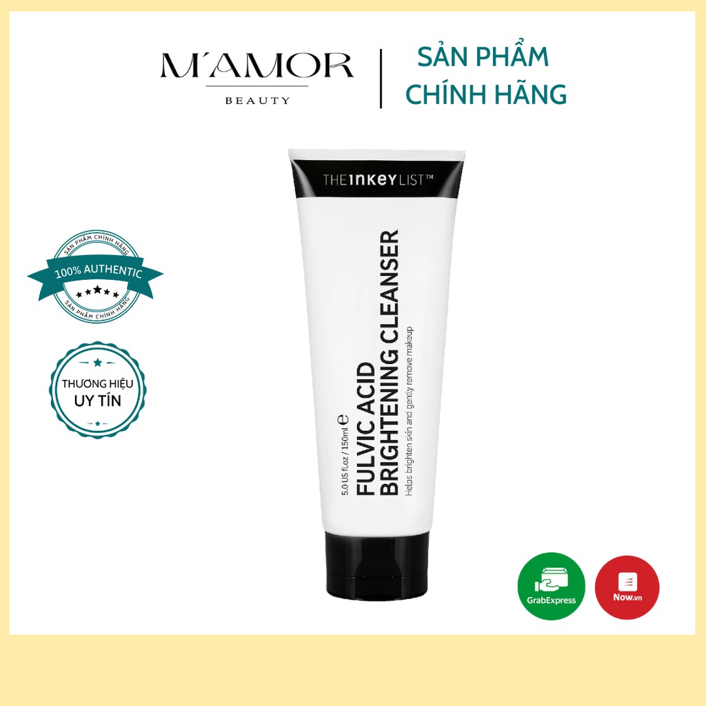 Sữa rửa mặt làm sạch và dưỡng sáng da Fulvic Acid Brightening Cleanser The Inkey List (Bill Mỹ) | BigBuy360 - bigbuy360.vn