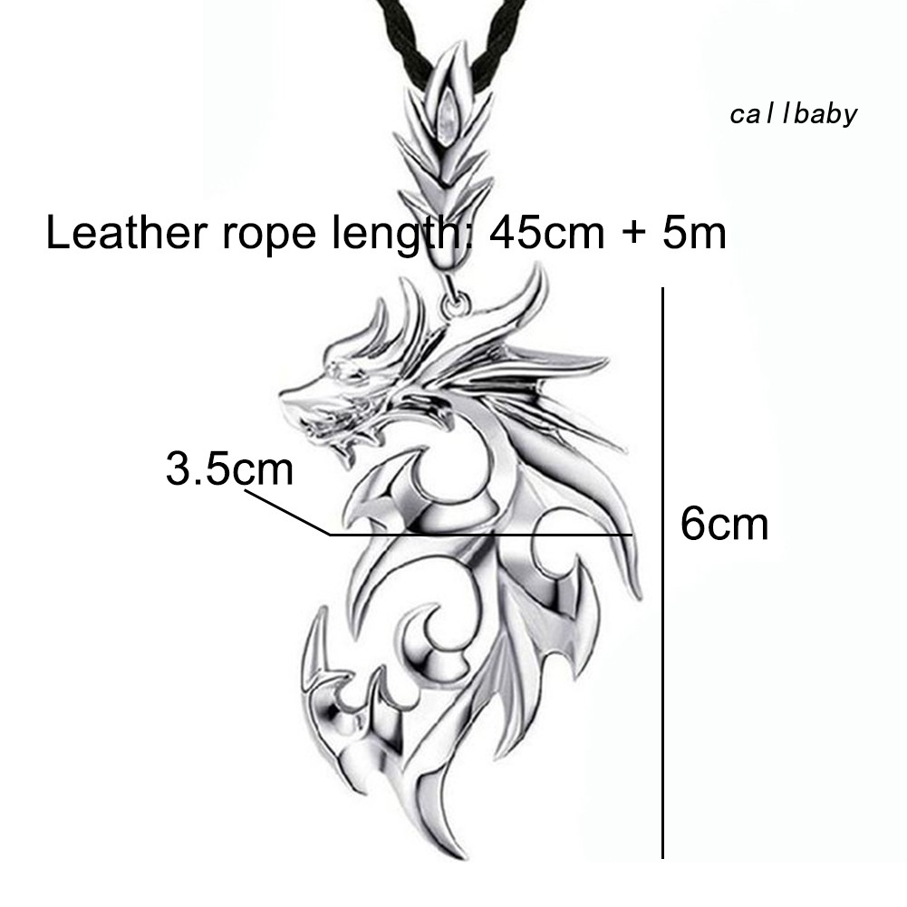 Vòng cổ mặt hình rồng cá tính cho nam