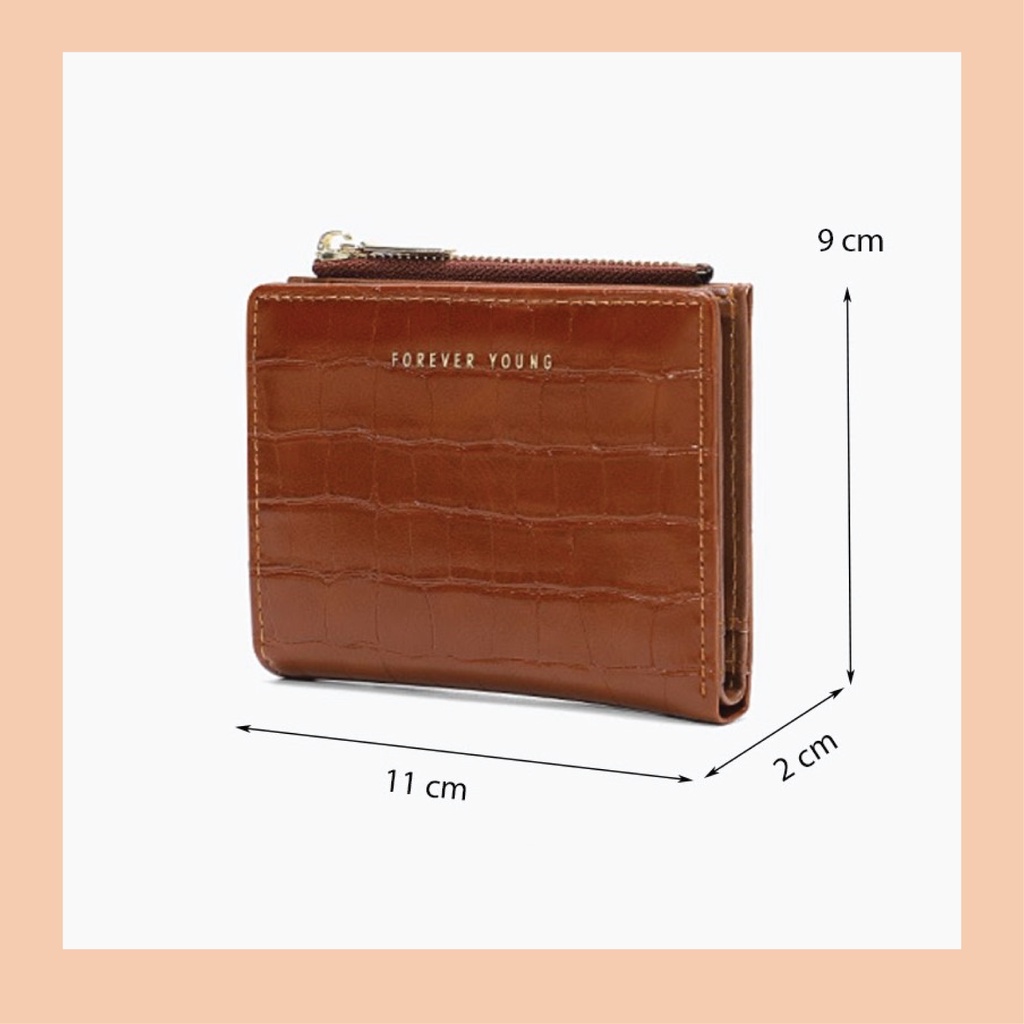 Ví nữ mini thời trang cầm tay cao cấp PERFECT FOR YOU đựng tiền nhỏ gọn phối vân da rắn cực đẹp giá rẻ PFY26 - GUTADO