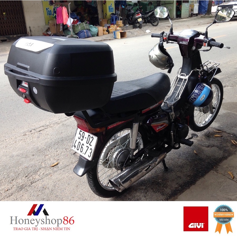 Thùng đựng đồ xe máy Givi E43NTL Mulebox 43L Monolock – Monokey System Technology Tặng đế đệm HONEYSHOP86