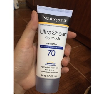 Kem chống nắng neutrogena spf70 loại 88ml