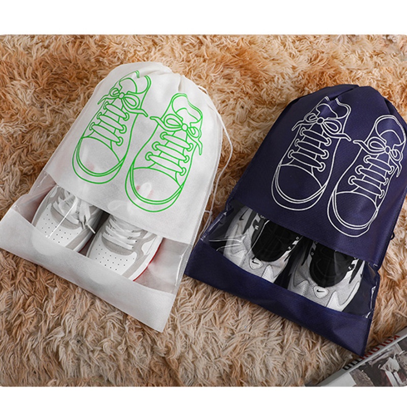 Set 10 Túi Dây Rút Đựng Giày Dép Chống Bụi Chống Nước Tiện Dụng