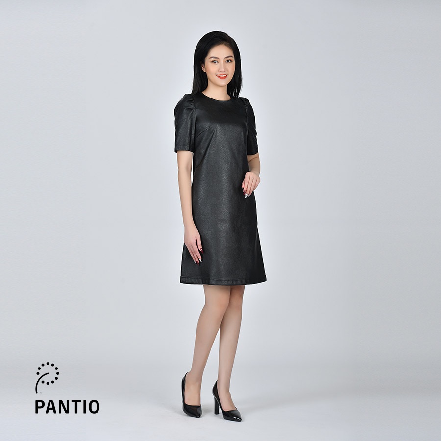 Đầm dạo phố chất liệu da dáng chữ A  FDP52699- PANTIO