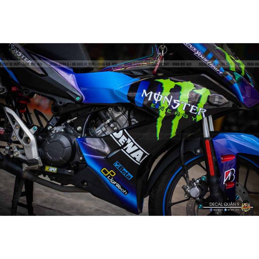 WINNER_X thiết kế xanh đen theo xe phù hợp đường phố.