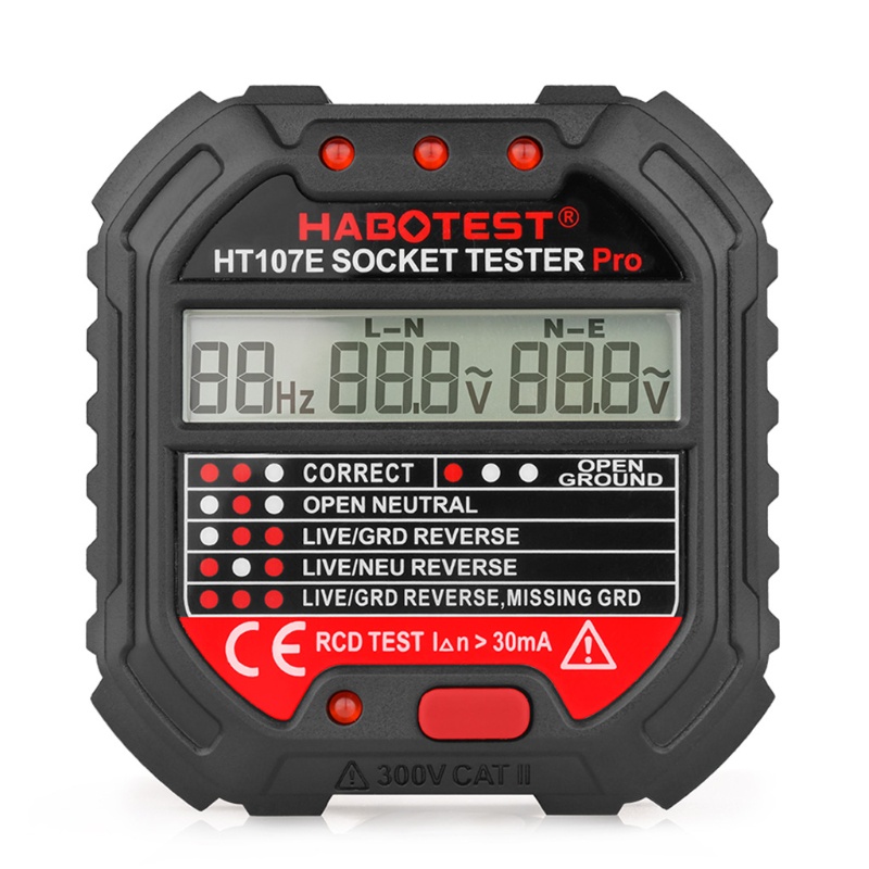 Thiết Bị Kiểm Tra Điện Áp Chống Rò Rỉ Phích Cắm EU / UK / US HT107