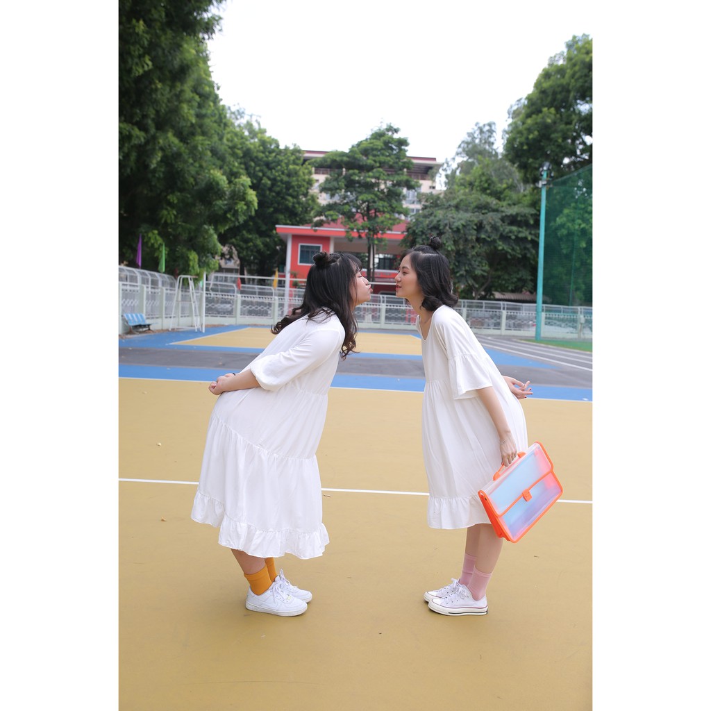 JUNNY DRESS - VÁY BABYDOLL TAY CHUN DÀI - V0054