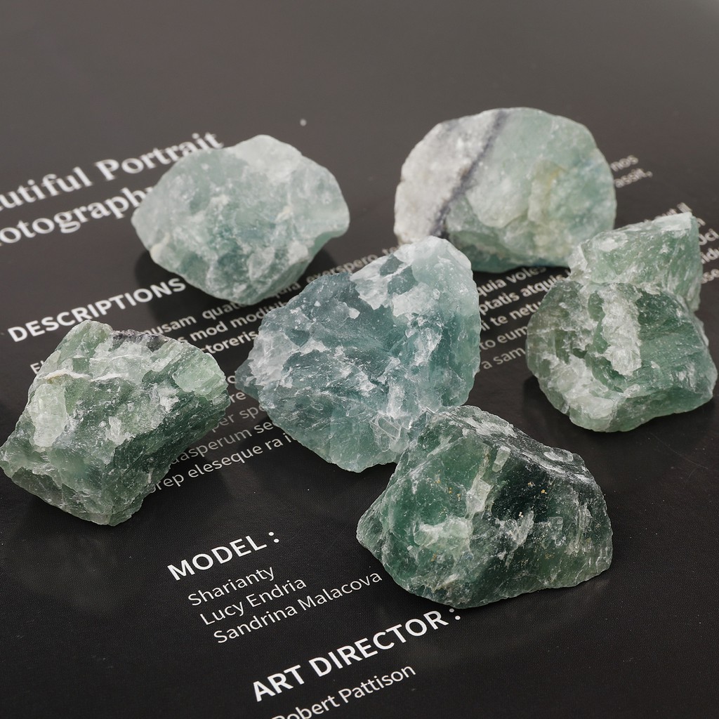 1 Viên Đá fluorite Tự Nhiên Màu Xanh Lá 25-35mm