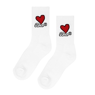 DirtyCoins Vớ Love Socks - Red/White