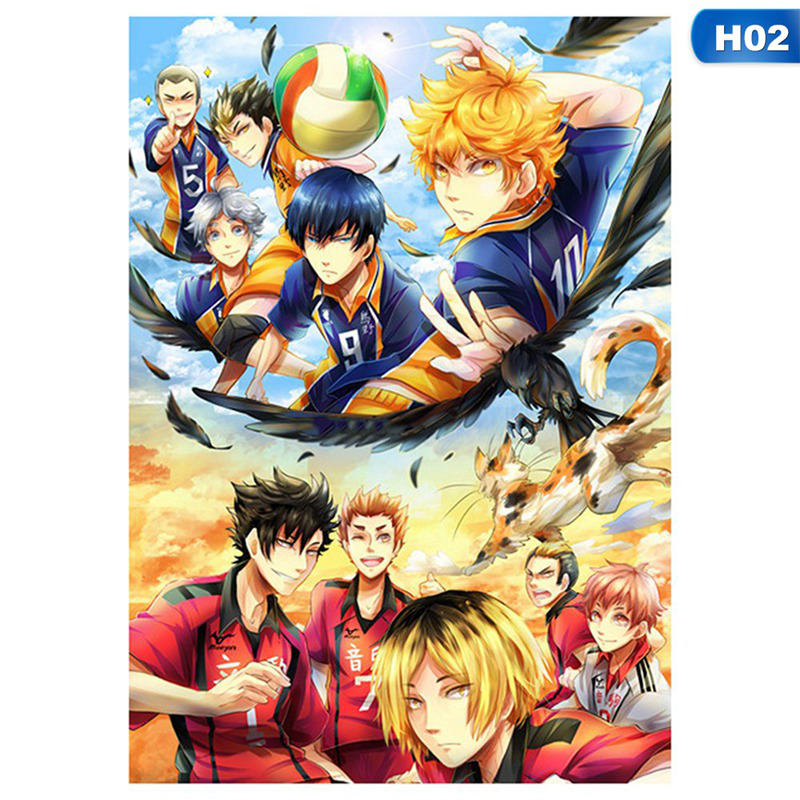 flowersqueen Poster Dán Tường Hình Nhân Vật Haikyuu