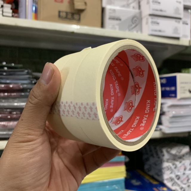 3 cuộn Băng keo giấy 2.4cm King Tape