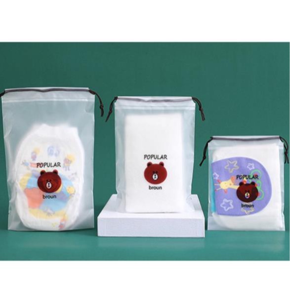 Túi Dây Rút Gấu Brown Du Lịch Đựng Giày Dép/ Quần Áo/ Vật Dụng Cá Nhân Đồ Lót Chống Nước Dễ Thương T8