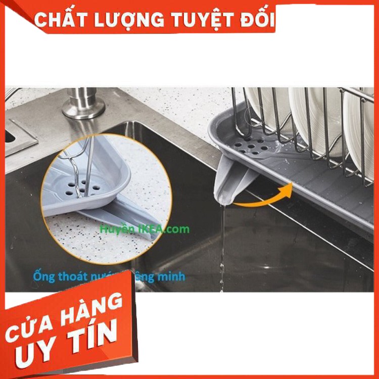 [ Hàng Chính Hãng ] RỔ ÚP CHÉN INOX CÓ KHAY HỨNG NƯỚC