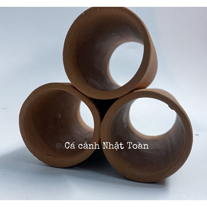 ỐNG GỐM SỨ CHO CÁ NÚP VÀO TRANG TRÍ BỂ CÁ 9X8CM F911M