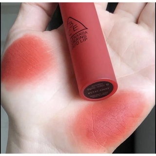 (CAM KẾT HÀNG AUTH, TEM HIDDEN TAG)Son 3CE Blurring Liquid Lip Stay Away Màu Đỏ Gạch