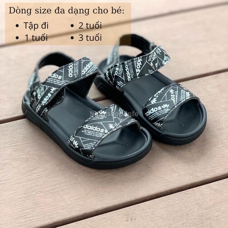 Giày sandal bé trai siêu nhẹ êm chân quai chữ thời trang dép quai hậu dán phong cách Hàn Quốc cho trẻ em 1 2 3 tuổi ST66