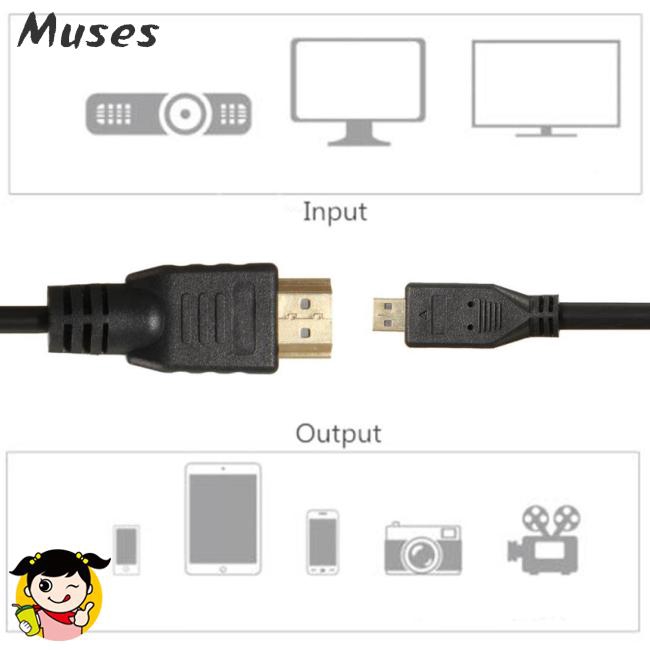 Muse07 Cáp chuyển từ Micro USB sang HDMI 1080p dài 1.8m cho HDTV