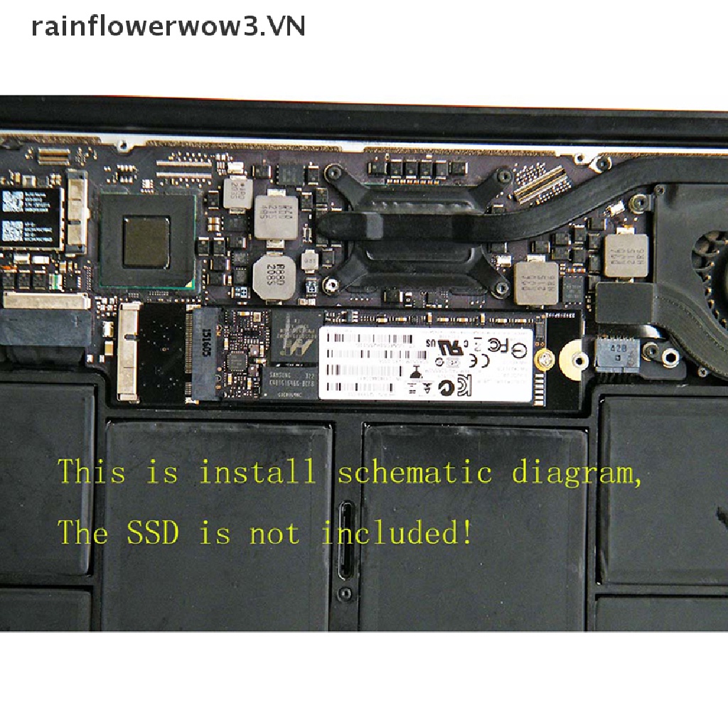 Thẻ Chuyển Đổi M.2 NGFF SATA SSD Cho macbook air A1465 A1466 2012