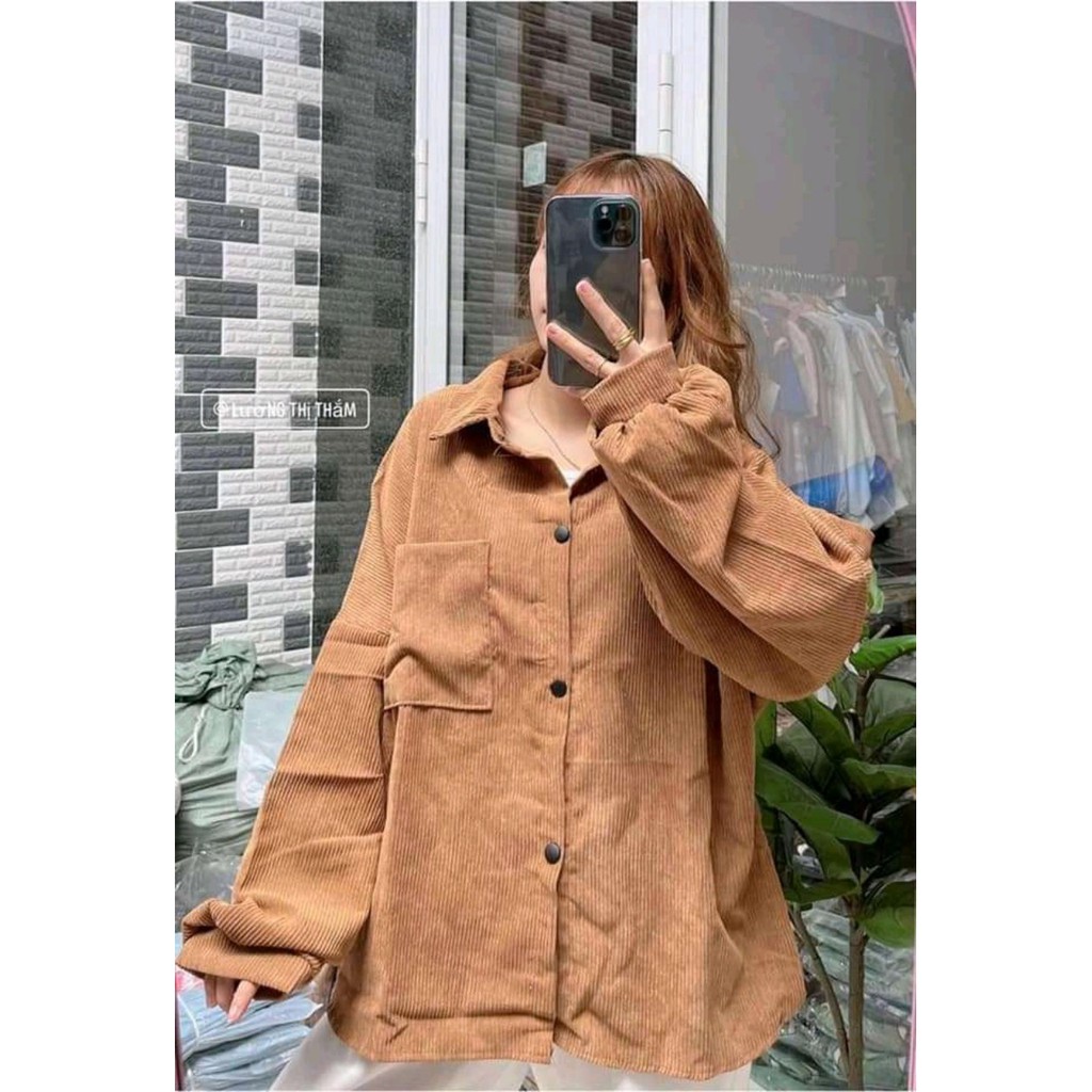 Áo Sơmi Nhung Kupi form rộng/Nam Nữ Unisex CAMA STORE | BigBuy360 - bigbuy360.vn