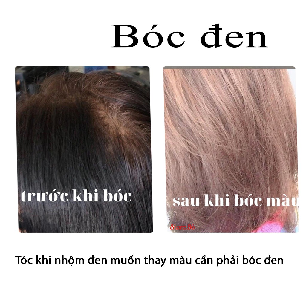 Thuốc Nhuộm Bóc Đen - Thuốc Nhuộm Bóc Đỏ màu nhuộm chuẩn tone kem nhuộm an toàn nhuộm không sót mùi thơm