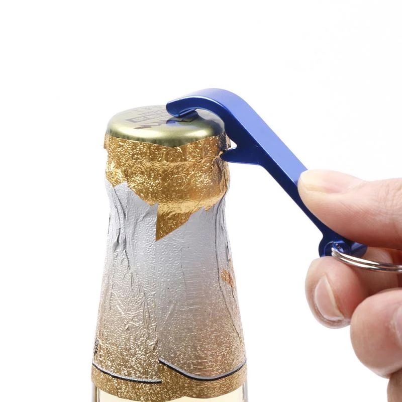 Dụng cụ mở nắp chai bia bằng hợp kim nhôm có móc khóa 4 trong 1 cho các bữa tiệc