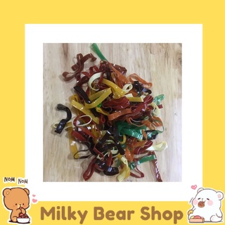 Thun cột tóc đen/mix màu/cà phê bản to 100gr