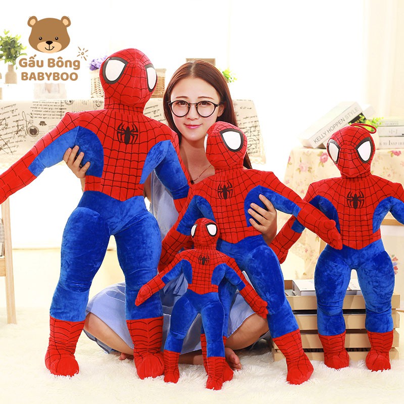 Đồ Chơi Người Nhện Spiderman Nhồi Bông Mềm Mịn Cao Cấp BABYBOO - Gối Ôm Quà Tặng Yêu Thương Cho Bé