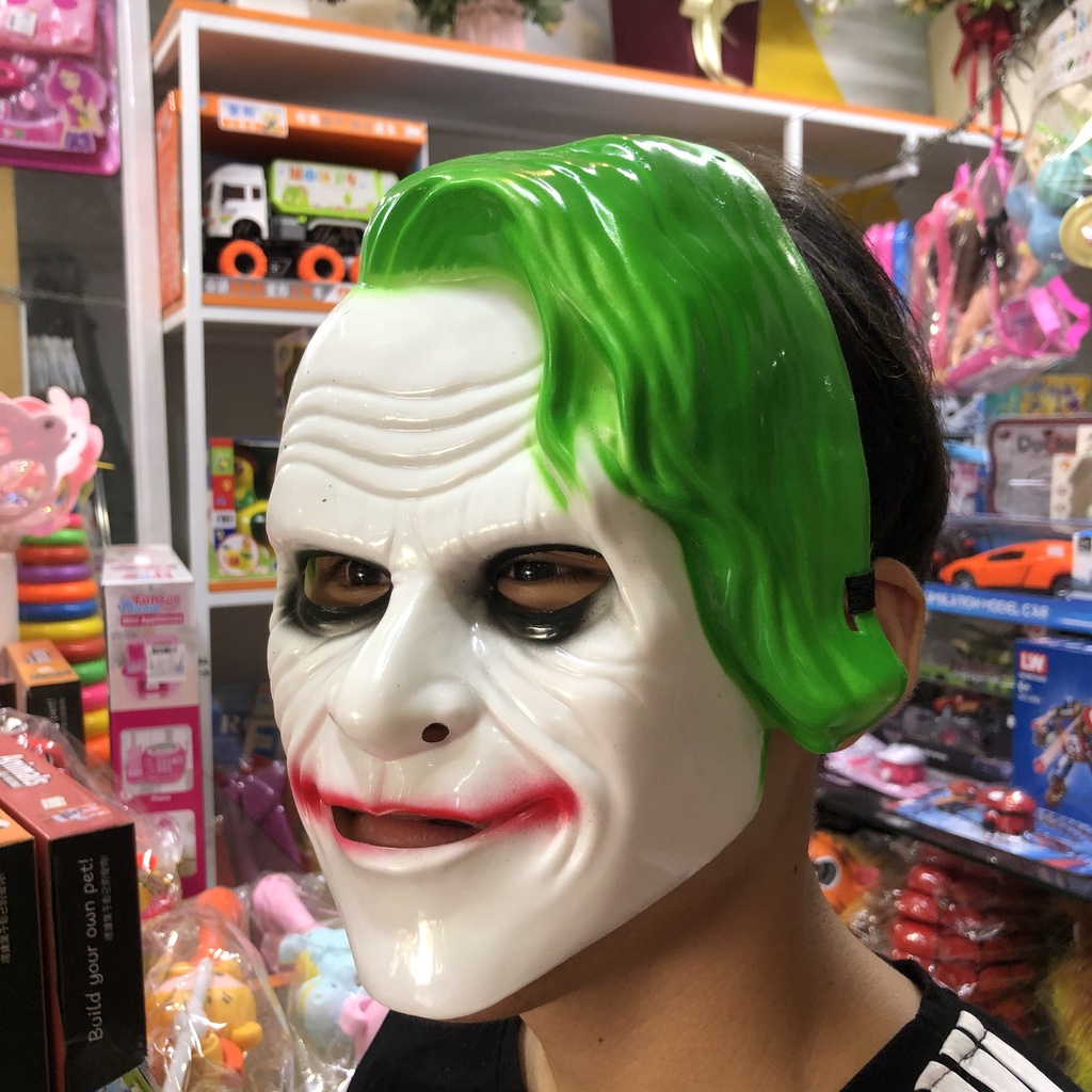 Mặt Nạ Joker nhựa Joaquin Phoenix Mặt nạ chú hề hóa trang Halloween