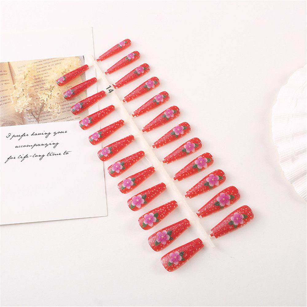 Bộ 24 Móng Tay Giả Nối Dài Chuyên Dụng Cho Nữ