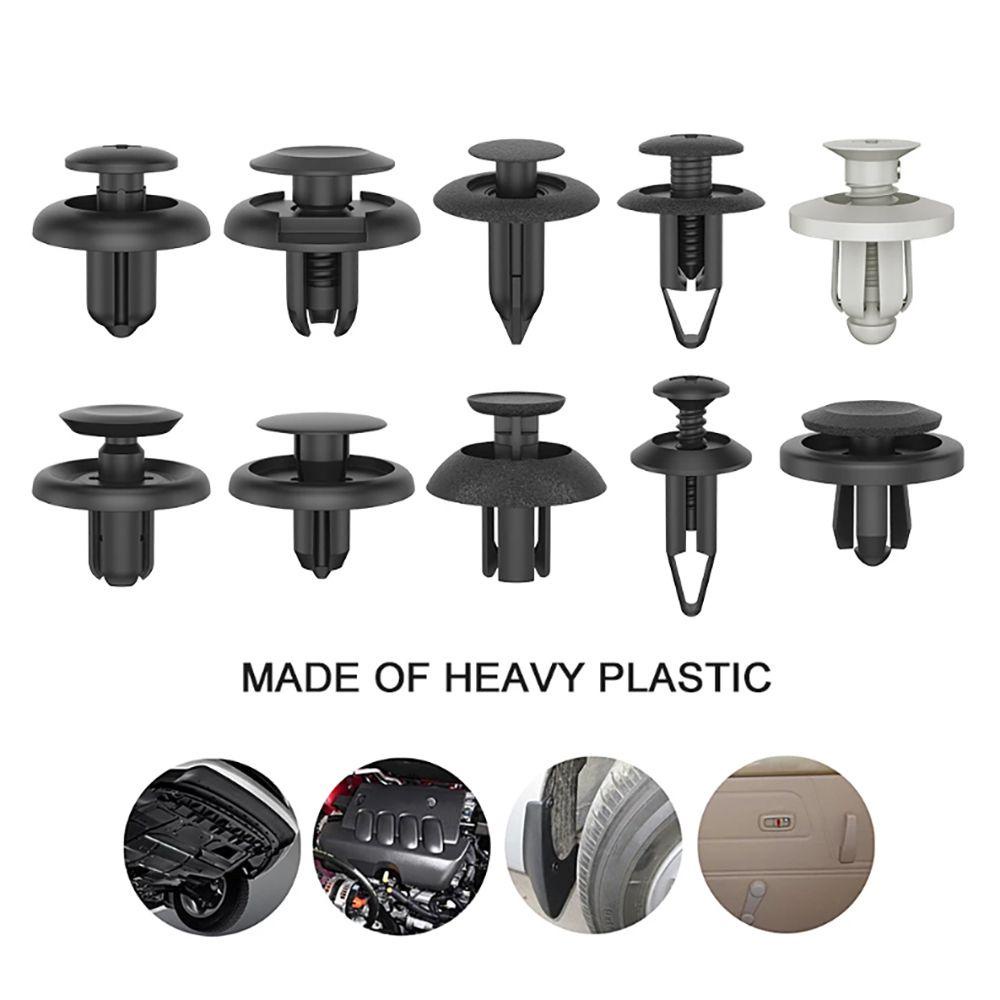 Set 100 Đinh Tán Nhựa Phụ Tùng Cho Xe Ô Tô