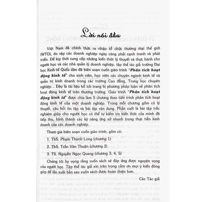 Sách - Phân Tích Hoạt Động Kinh Tế