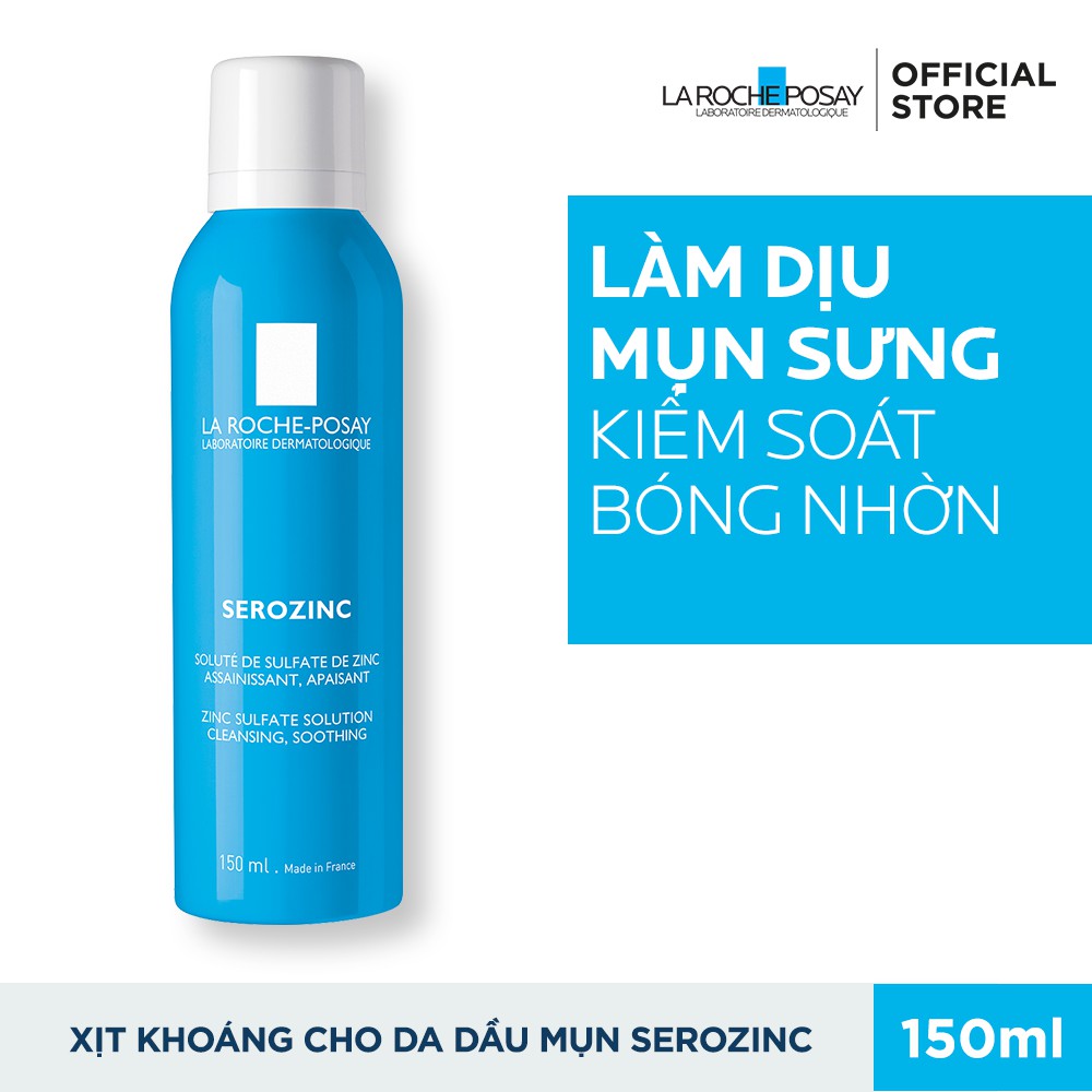 La Roche-Posay Serozinc - Xịt Khoáng Cho Da Mụn [50ml-150ml - 300ml Xanh]- MUSE HOUSE