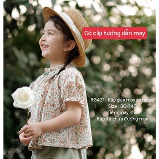 RG431_Rập giấy may áo bé gái