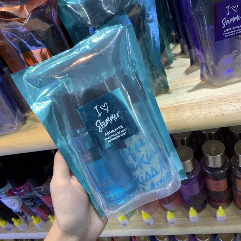 Xịt thơm toàn thân Victoria's set Aqua kiss