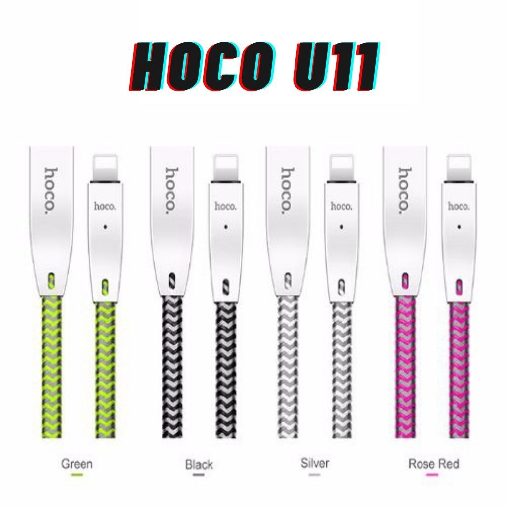 Cáp Sạc Iphone ⚡  Cáp Iphone Hoco U11 - Sạc Nhanh Tự Ngắt Cho Iphone Ipad Chống Rối Chống Đứt Hàng Chính Hãng-BH 3 Tháng