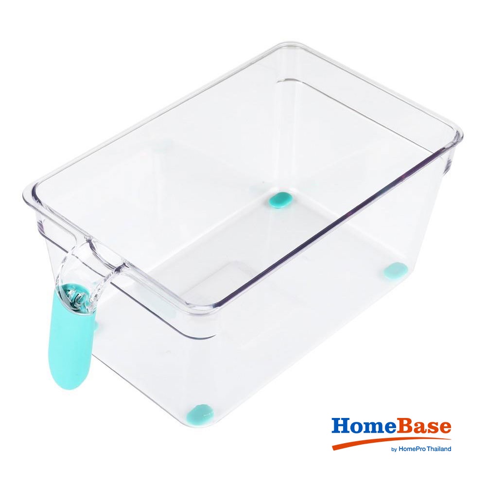 HomeBase KECH Hộp bảo quản tủ lạnh bằng nhựa có tay cầm W27.5xD15.5xH12cm