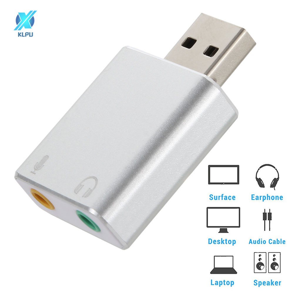 Card chuyển đổi âm thanh ngoài USB HIFI Magic Voice 7.1CH đầu ra âm thanh tai nghe và micro không cần trình điều khiển